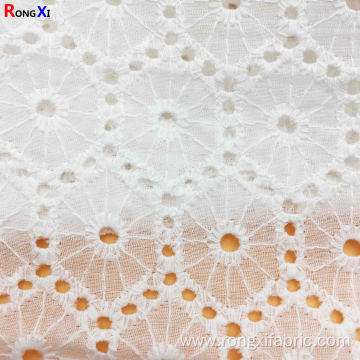 Jacquard Fabric Clothing Fabric textile 100% Eyelet Cotton